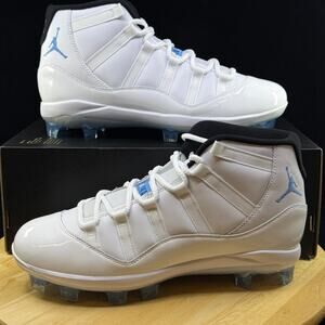 Size 11.5M- Jordan 11 Retro MCS Baseball Cleats White/Legend Blue HM7326-104